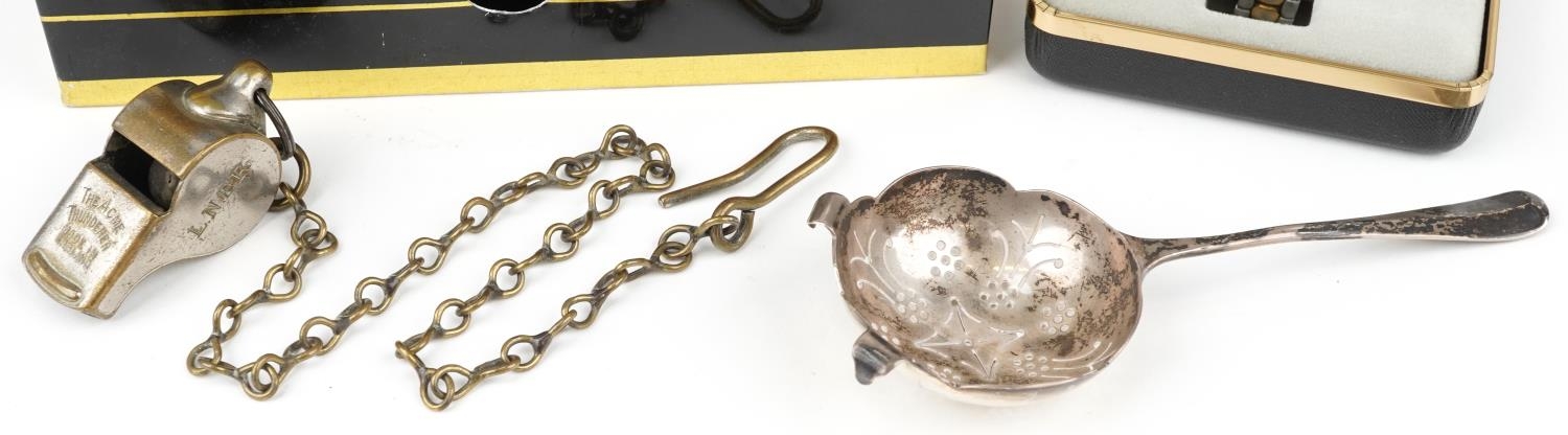 Objects comprising London North Eastern Railway whistle on chain, ladies Accurist wristwatch, - Image 3 of 5