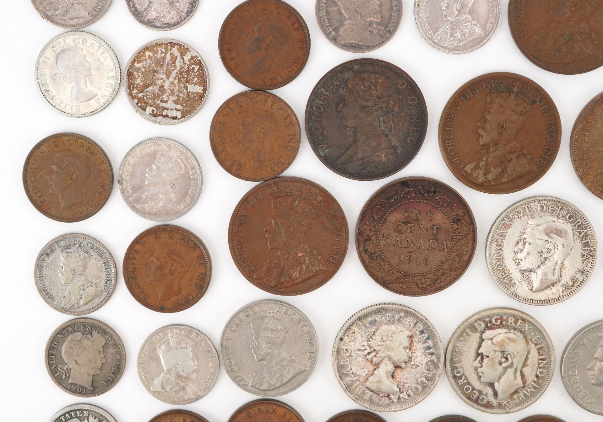 Early 19th century and later Canadian coinage and tokens including Nova Scotia one penny tokens, - Image 15 of 20