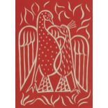 Gischia - The Phoenix and the Turtle, lithographic print of a wood engraving inscribed Image: A