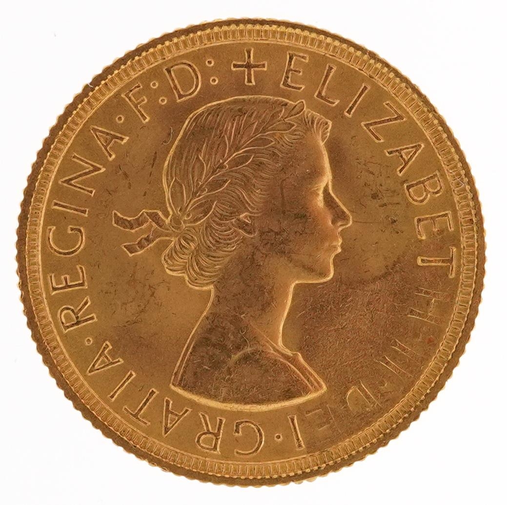 Elizabeth II 1958 gold sovereign - Image 2 of 3
