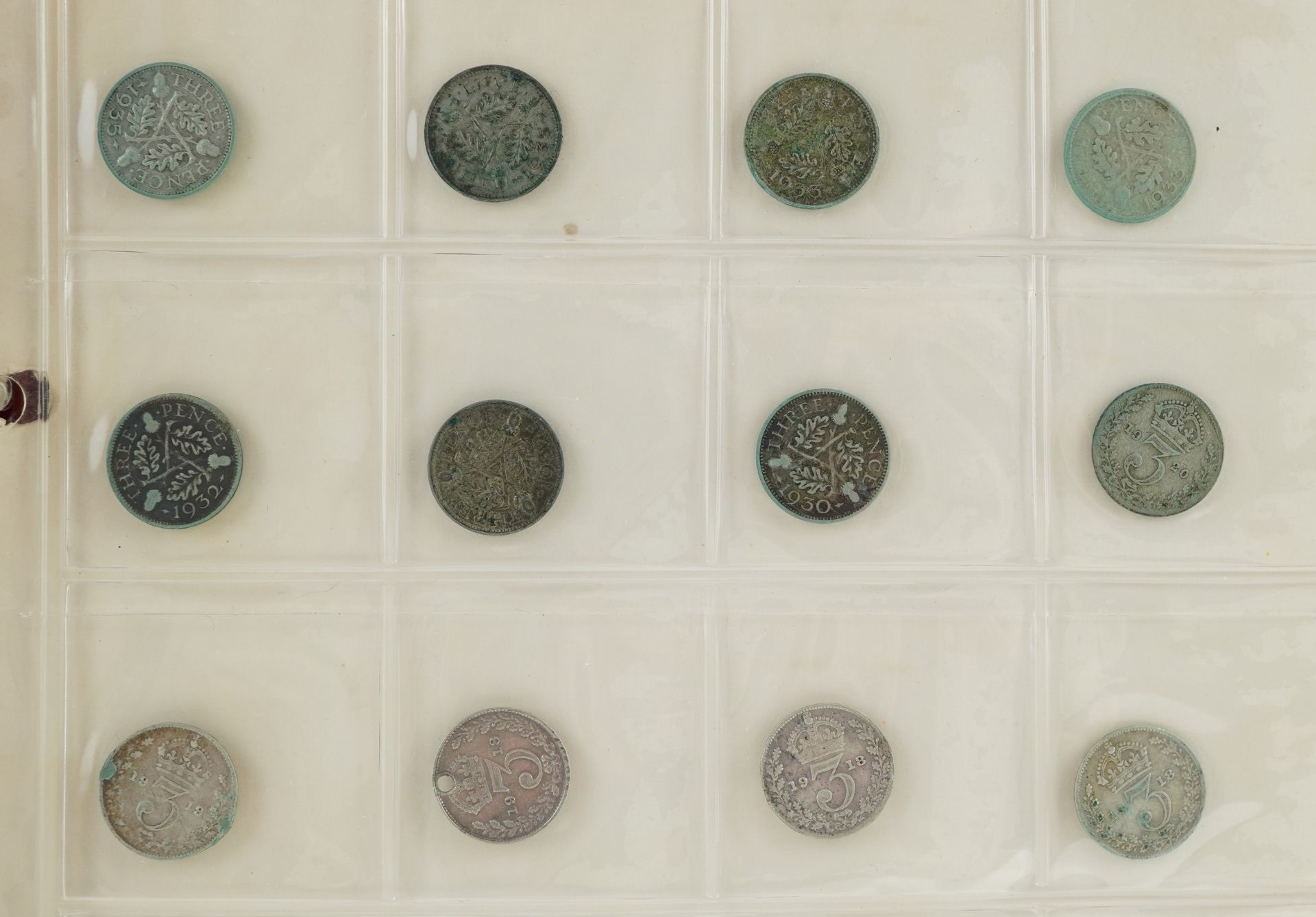 George III and later coinage and tokens arranged in an album including Duke of Wellington 1812 - Image 9 of 13