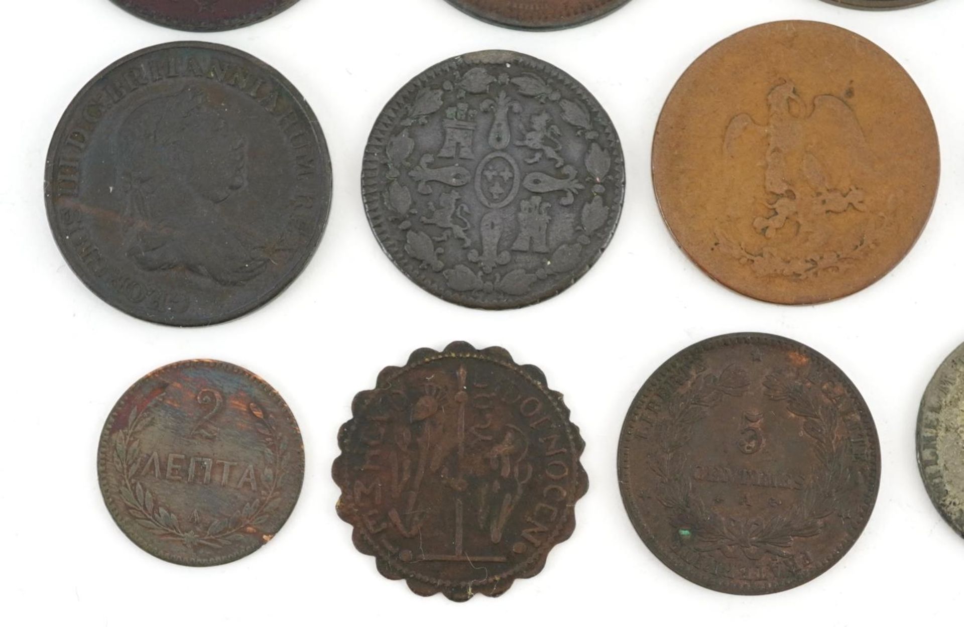 Antique and later world coinage including a Crete 1900 two lepta, South African 1898 penny, Ceylon - Image 9 of 10