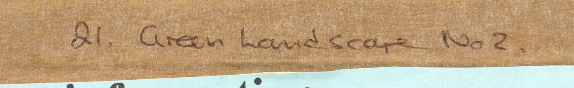 Mike Healey - Green Landscape Number 1 and Number 2, pair of mixed medias, each with details and - Image 10 of 11