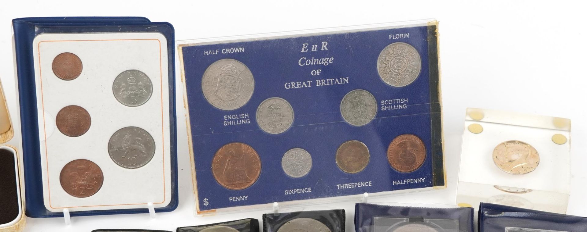 British and world coinage including a silver proof crown commemorating Queen Elizabeth II, The Queen - Image 3 of 5