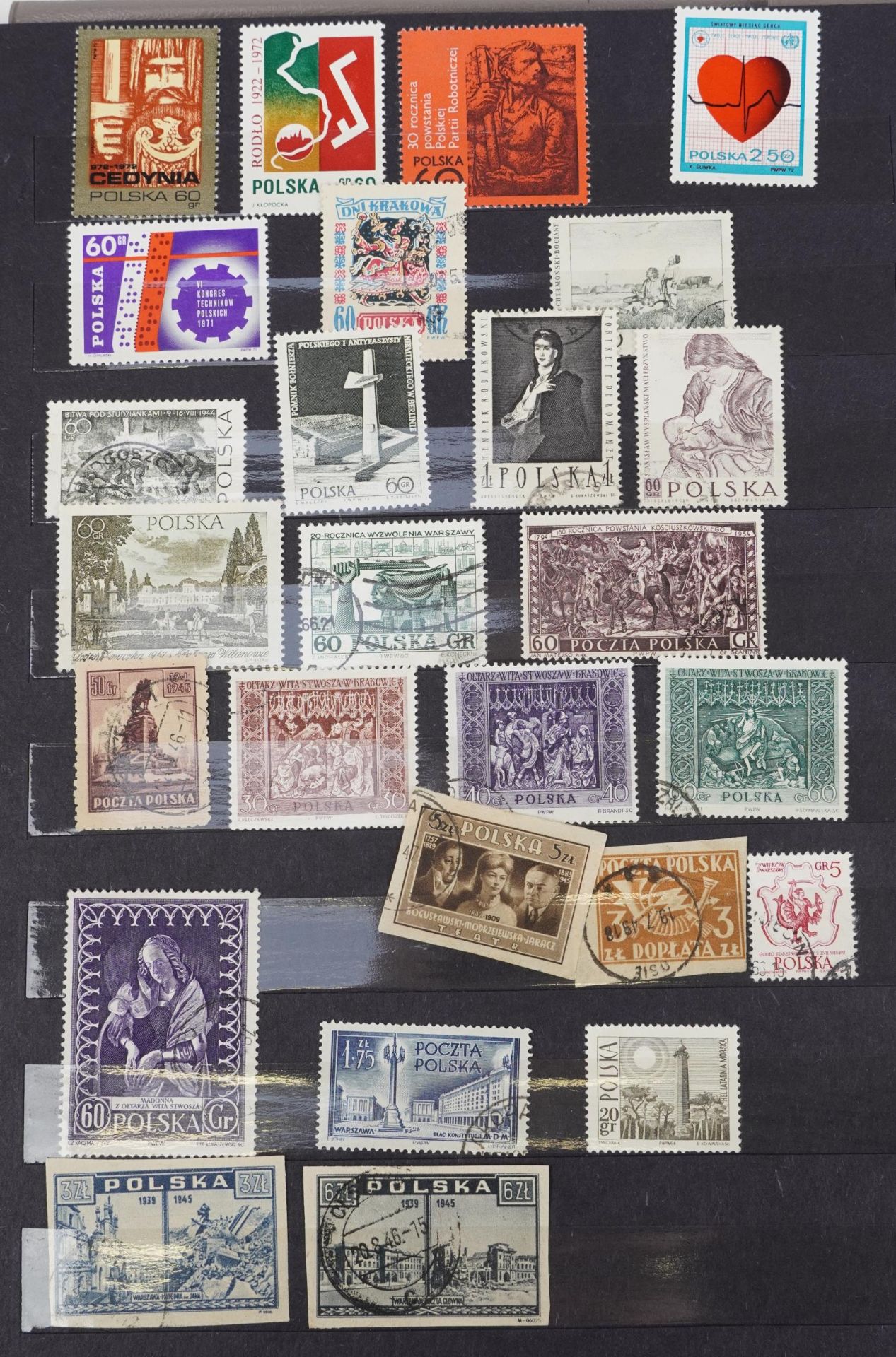 Collection of predominantly European stamps arranged in four albums or stock books - Bild 5 aus 8