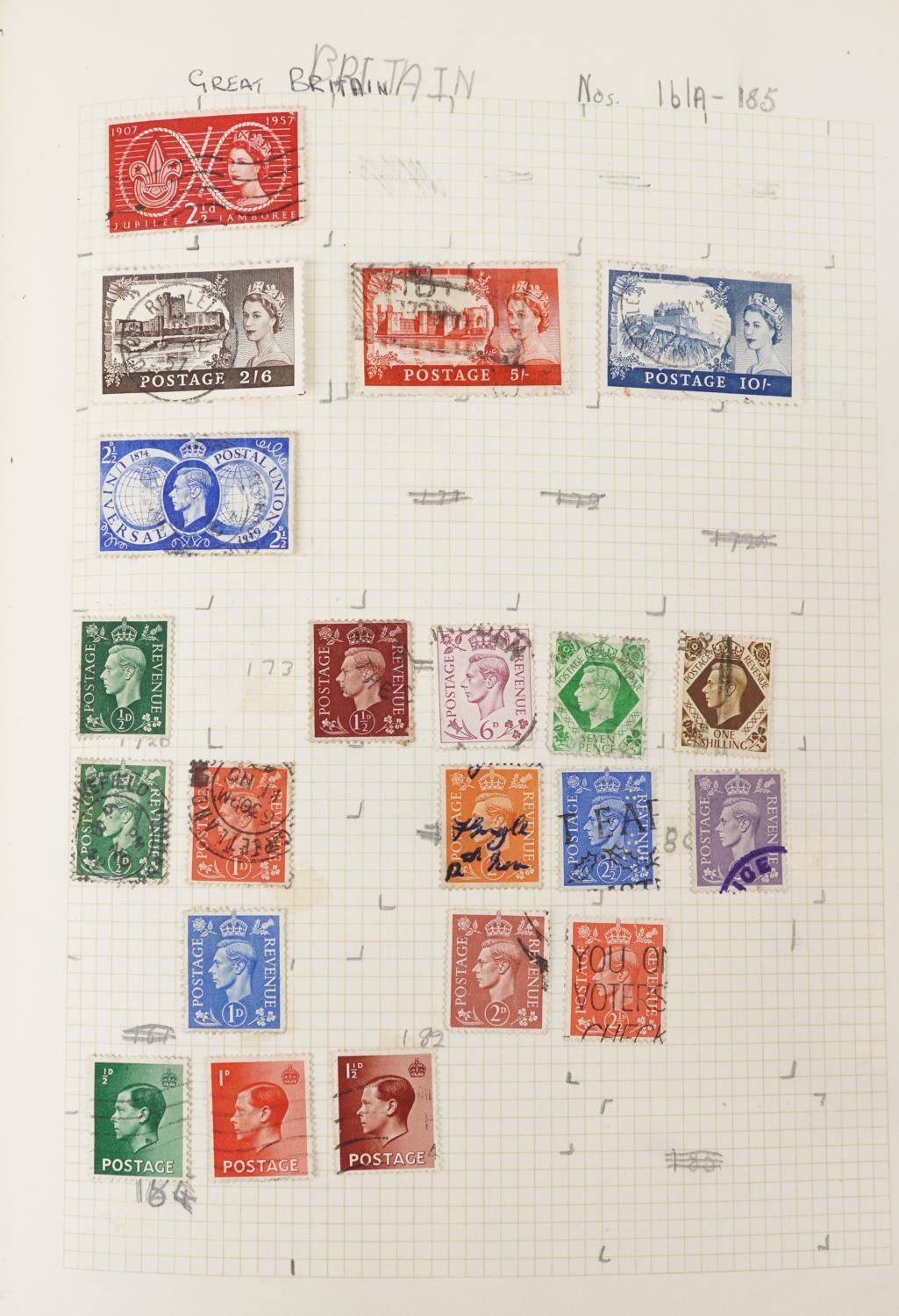 Collection of British and world stamps arranged in two albums including China - Image 7 of 13