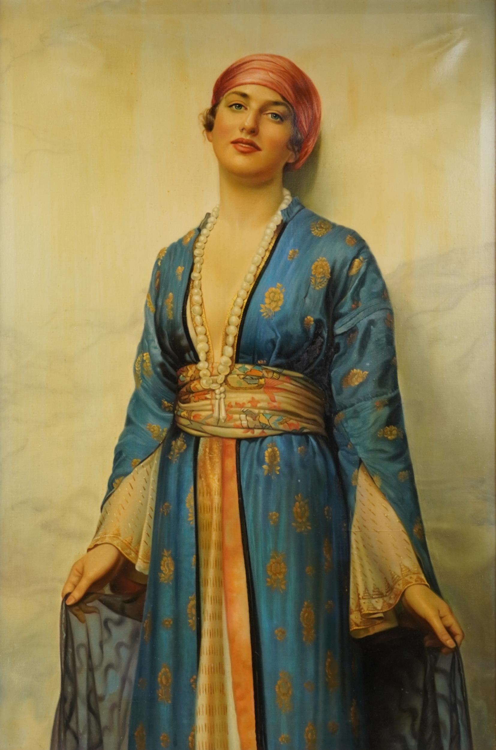 After William Clarke Wontner - Yasmeen from The Arabian Nights, oil on canvas, mounted and framed,