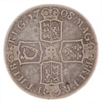 Queen Anne 1708 silver crown