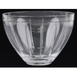 Wedgwood glass vase designed by Vera Wang, 17.5cm high