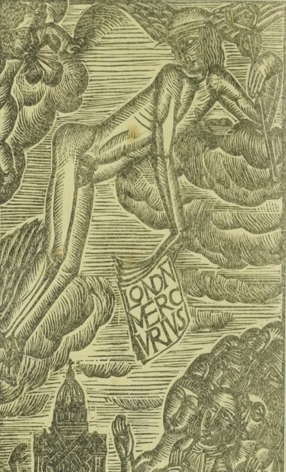 David Jones - Libellous Lapidum, two wood engravings, each inscribed St Dominic's Press Ditchling - Bild 6 aus 9