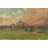 Smith - Toss the Hay When the Wind Blows, Thirsk, 19th century Irish school oil on canvas, inscribed