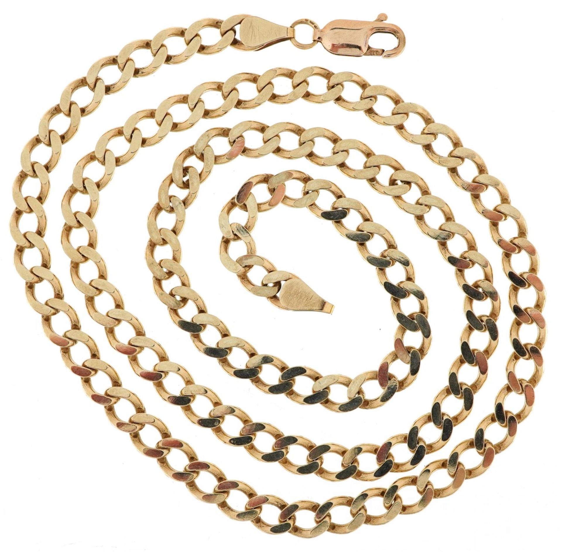 9ct gold curb link necklace, 54cm in length, 29.5g - Bild 2 aus 4