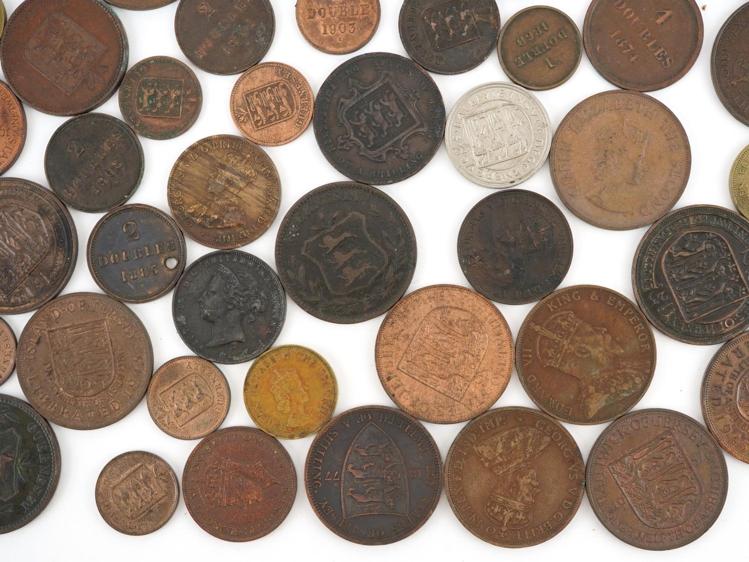 Large collection of 19th century and later Guernsey and States of Jersey coinage including one - Image 6 of 14