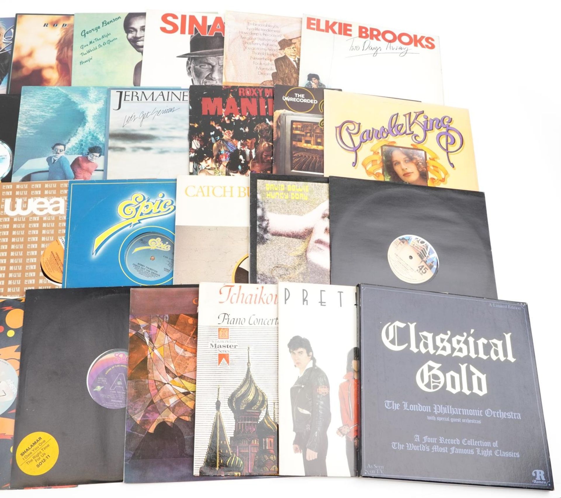Vinyl LP records including Frank Sinatra, Rod Stewart, David Bowie, Electric Light Orchestra and The - Image 4 of 4