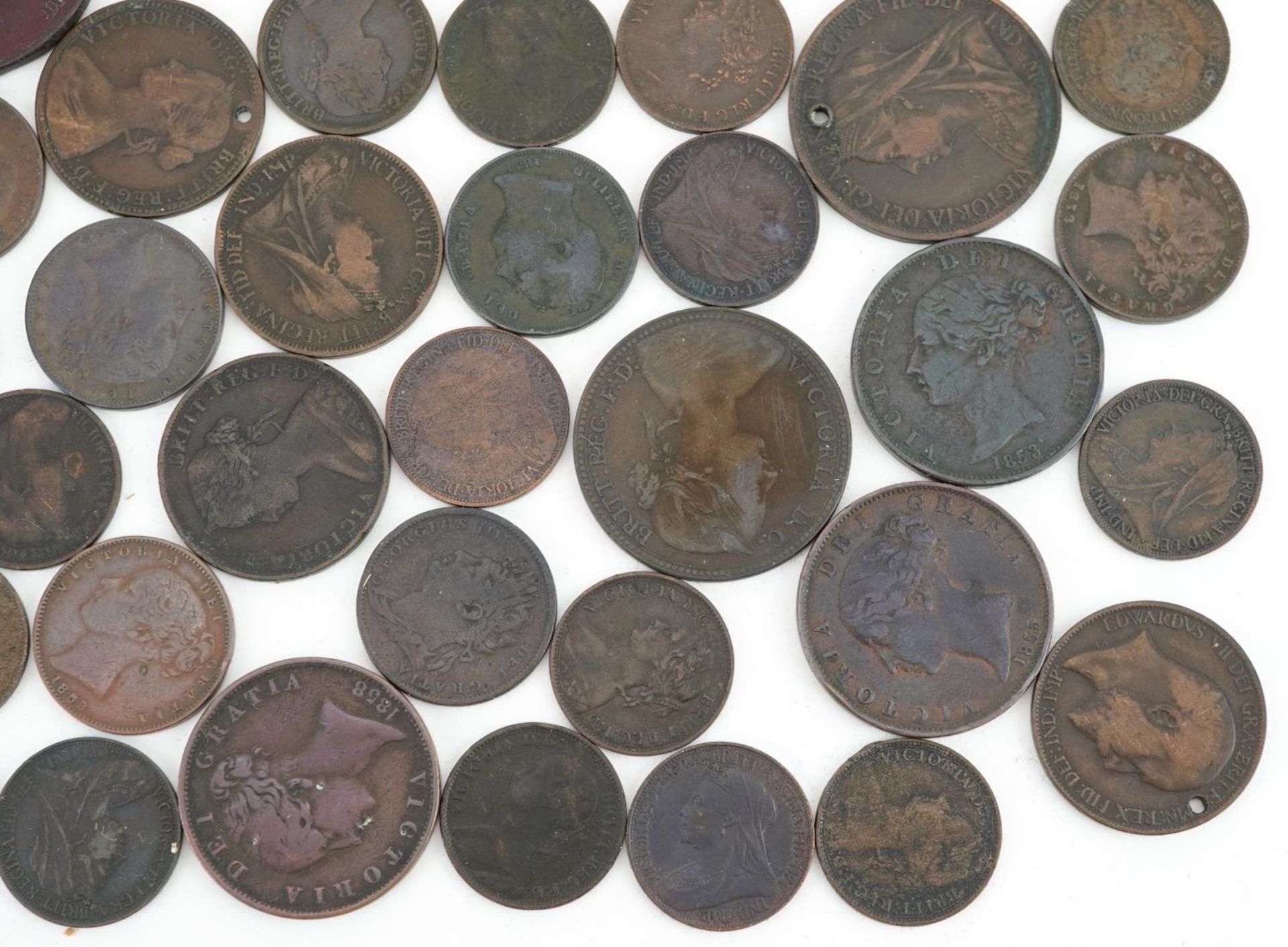 William IV and later British copper coinage including pennies, half pennies and farthings - Bild 10 aus 10