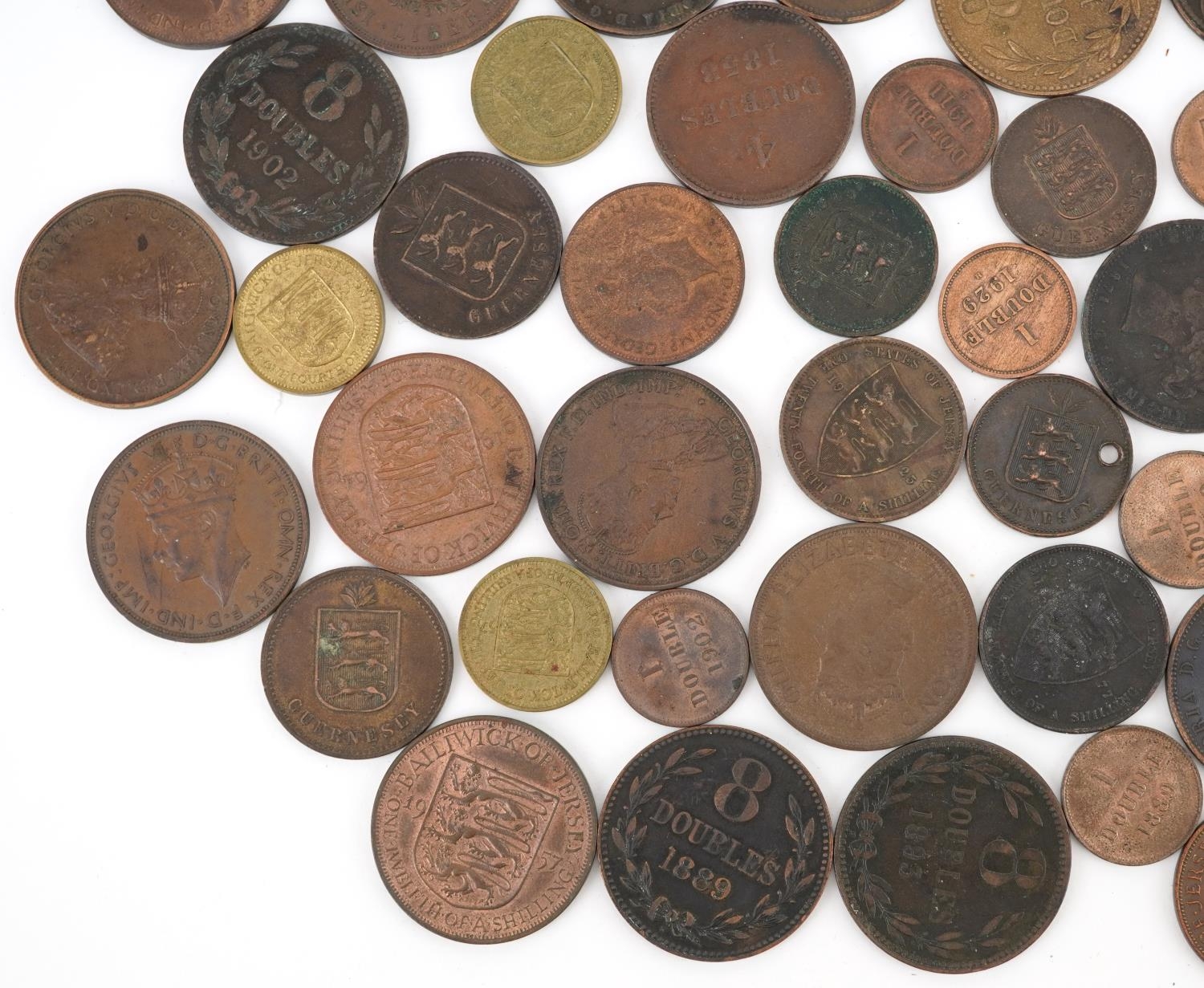 Large collection of 19th century and later Guernsey and States of Jersey coinage including one - Image 12 of 14