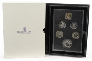 Elizabeth II 2023 United Kingdom commemorative coin set by The Royal Mint with fitted case, slip box