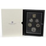 Elizabeth II 2023 United Kingdom commemorative coin set by The Royal Mint with fitted case, slip box