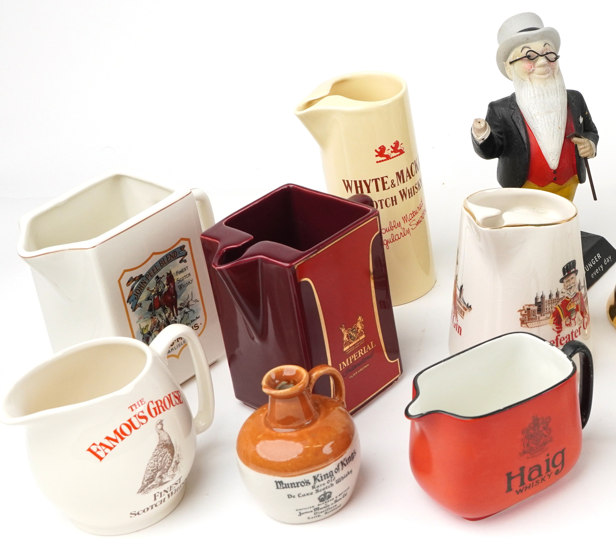 Collection of breweriana interest advertising pub jugs and flagons and an advertising figure - Image 2 of 4