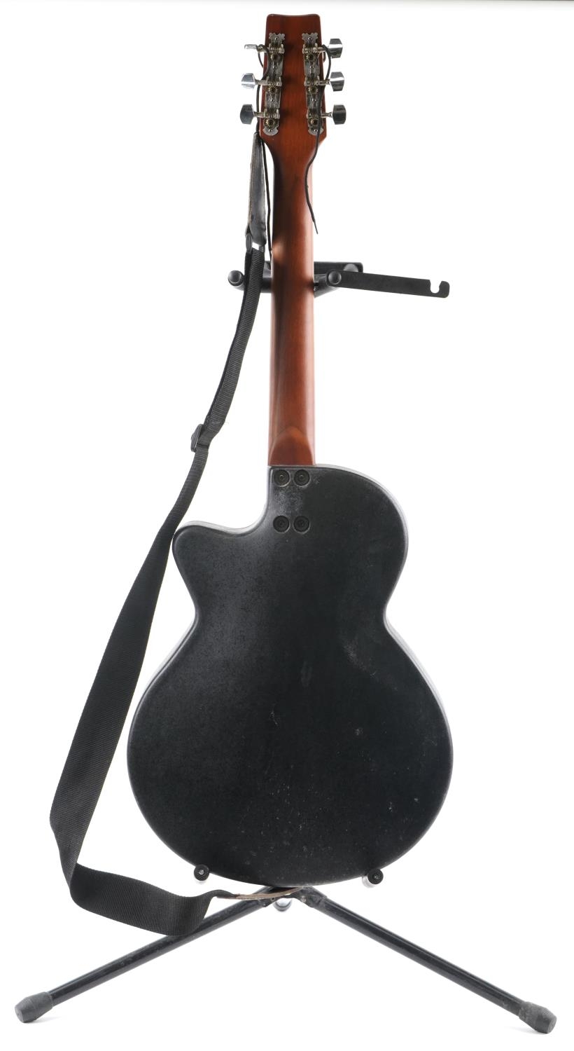 Melody six string acoustic guitar with Stagg guitar stand, the guitar 96cm in length - Image 3 of 6