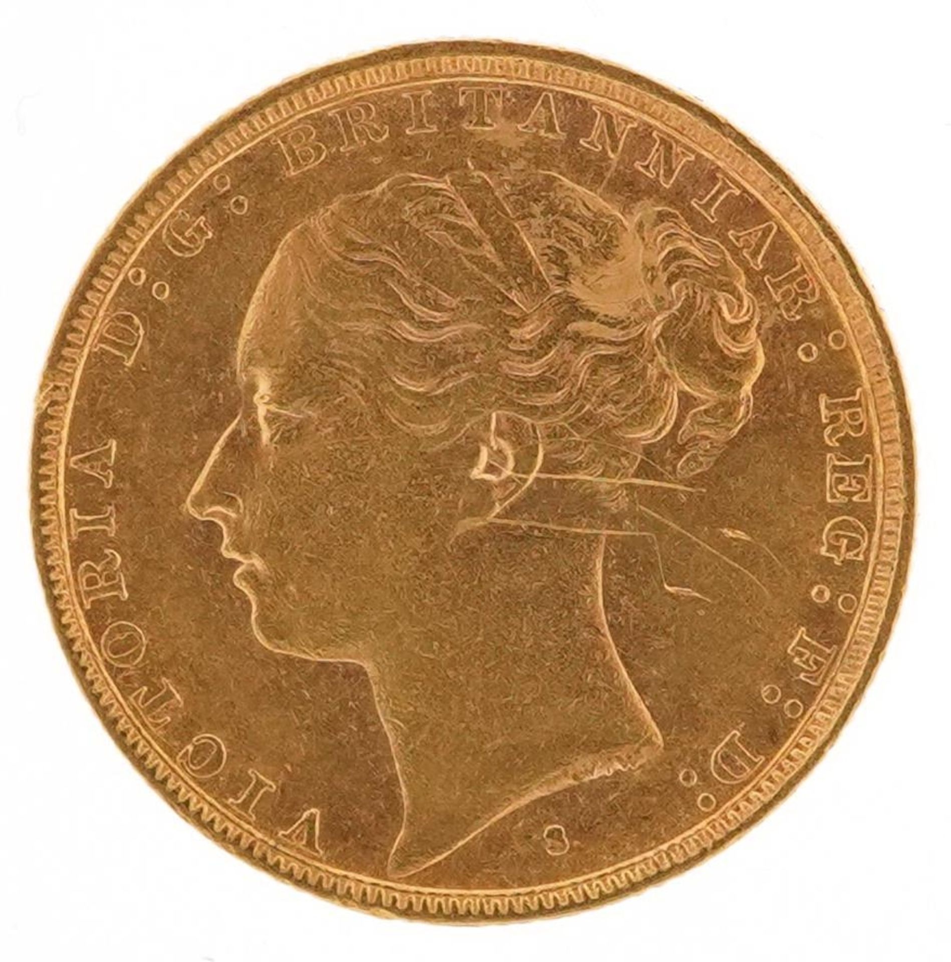 Victoria Young Head 1881 gold sovereign, Sydney Mint - Image 2 of 3