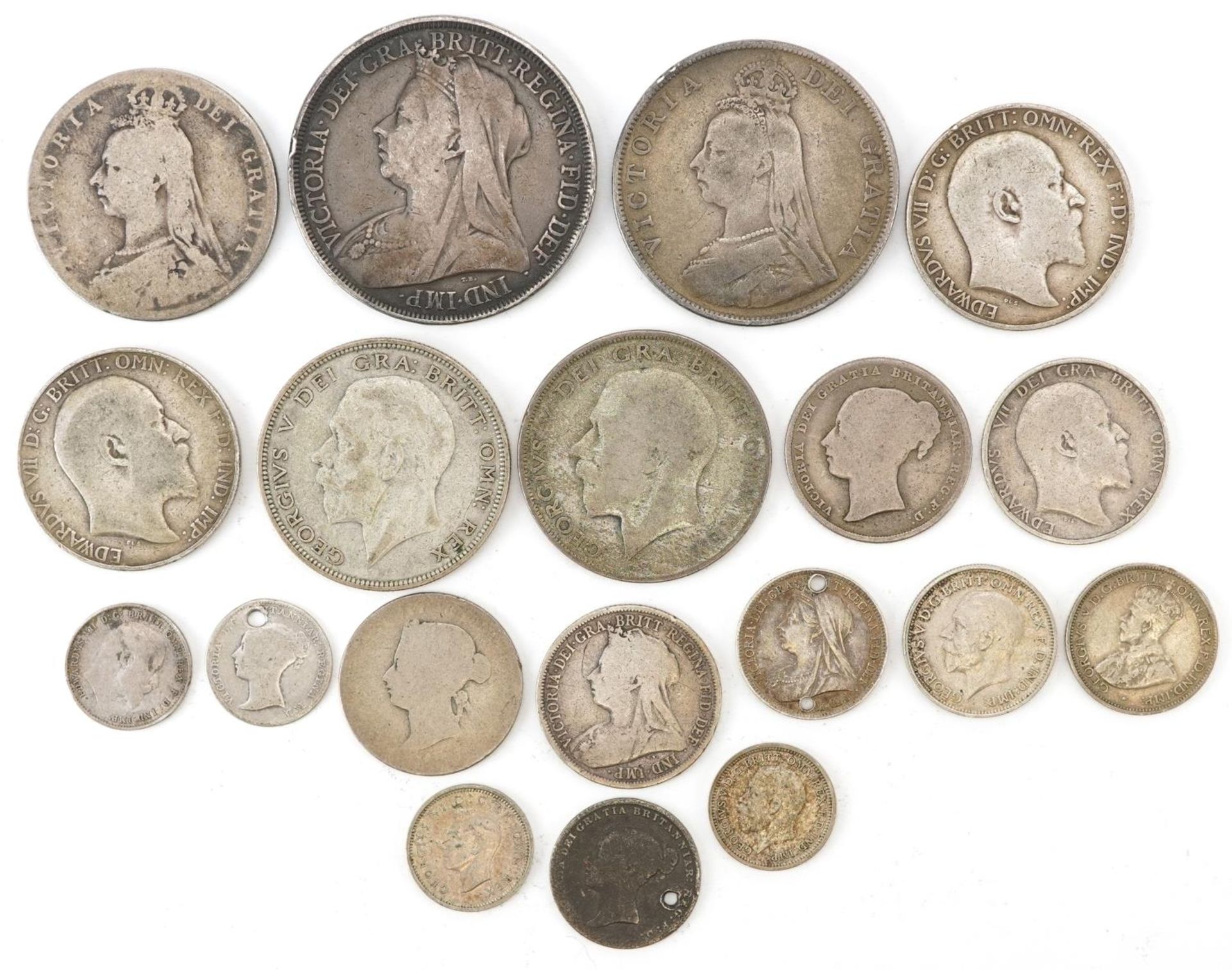 19th century and later British and Australian coinage including 1895 and 1890 double florin, 149g - Bild 4 aus 6