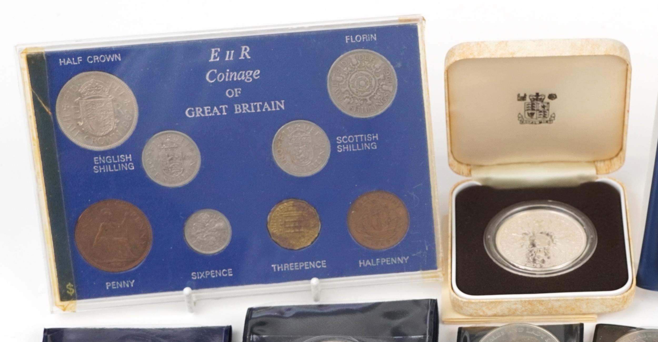 British and world coinage including a silver proof crown commemorating Queen Elizabeth II, The Queen - Image 2 of 5