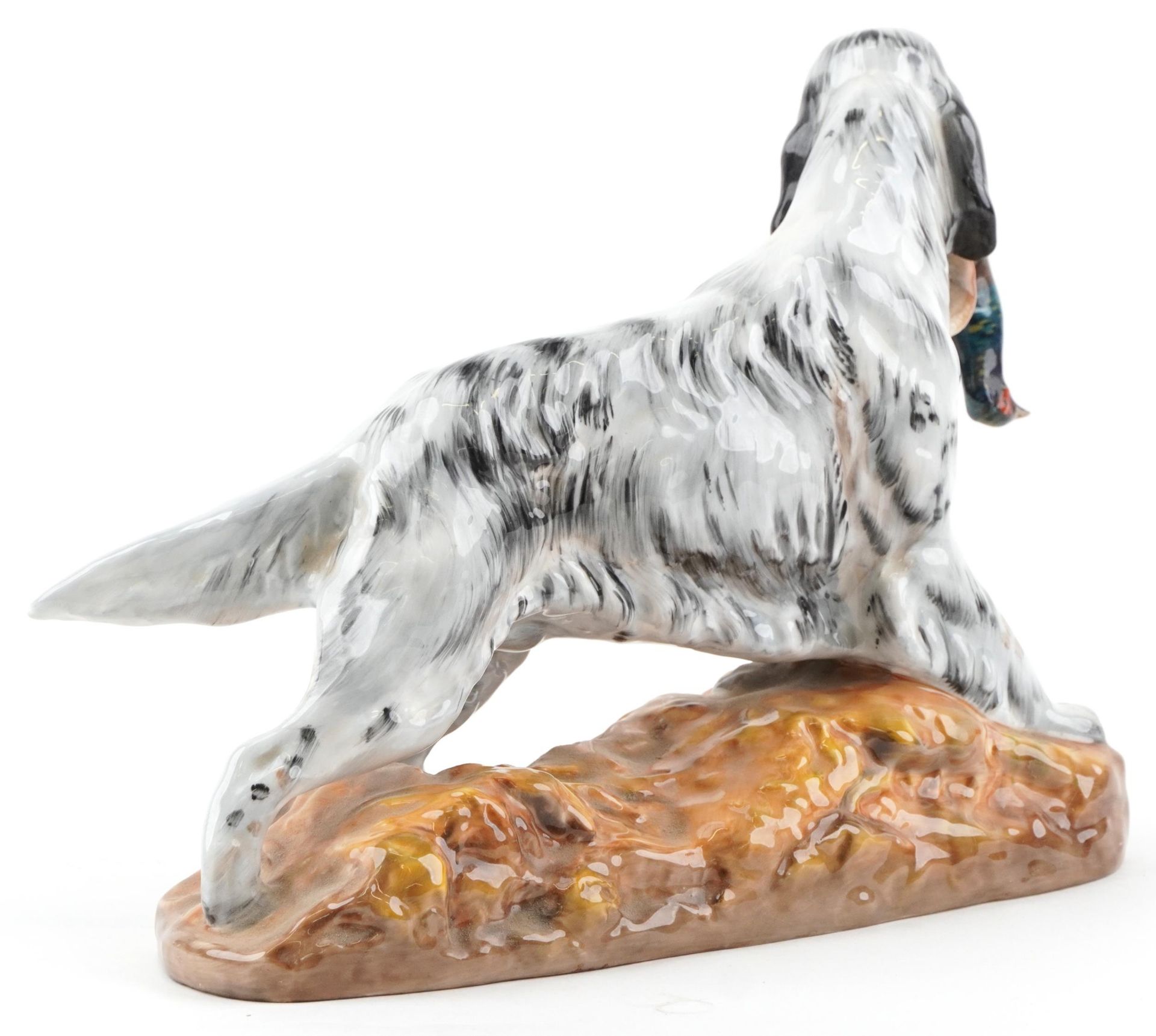 Royal Doulton English Setter with Pheasant, HN2529, 27.5cm in length - Bild 2 aus 4