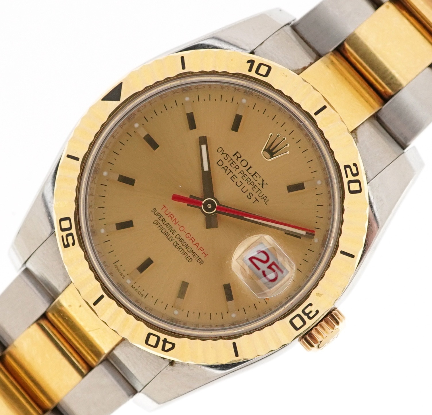 Rolex, gentlemen's 18ct gold and stainless steel Rolex Turn-O-Graph Oyster Datejust automatic