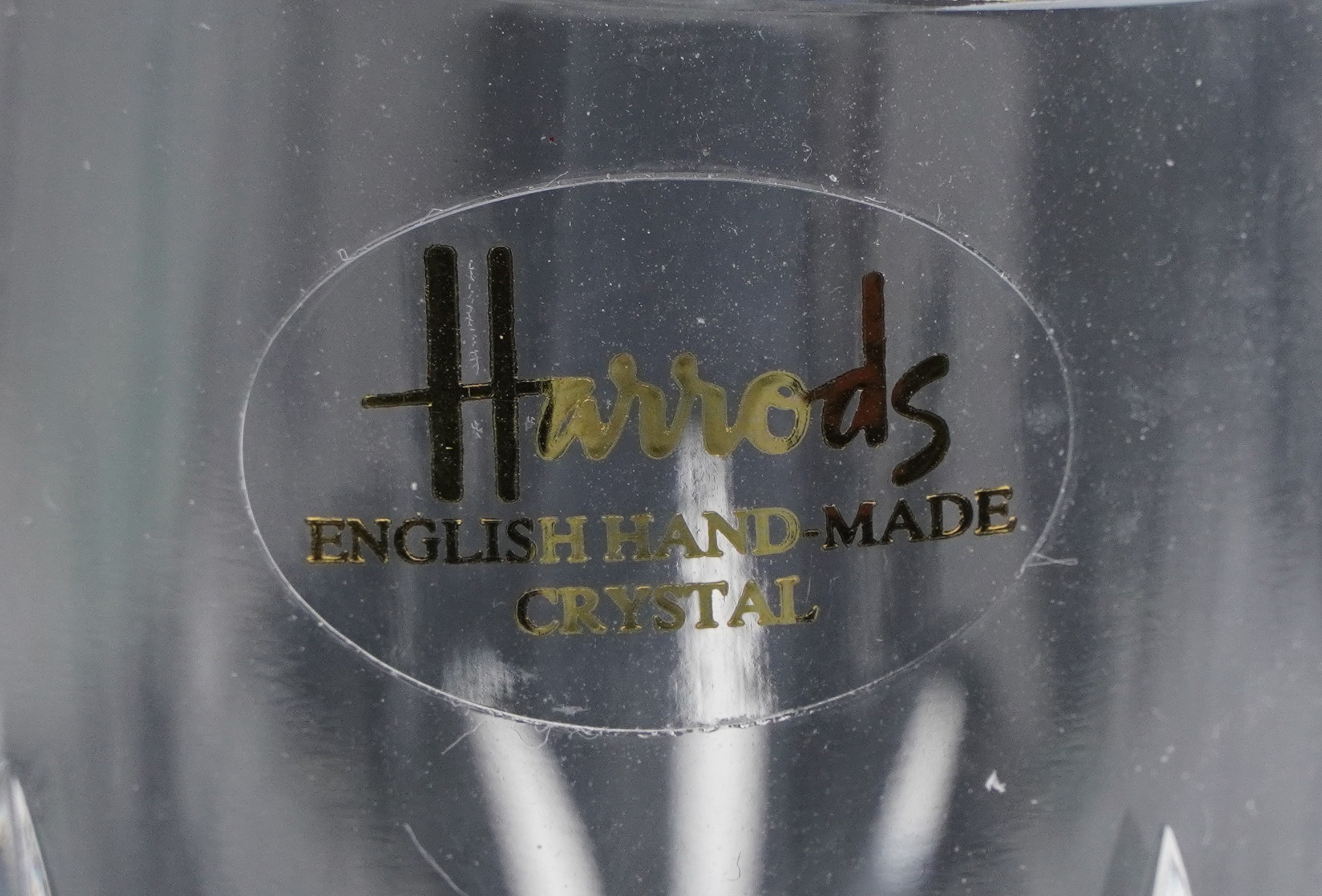 Two pairs of glasses comprising Waterford and Harrods, the largest each 24cm high - Image 5 of 5