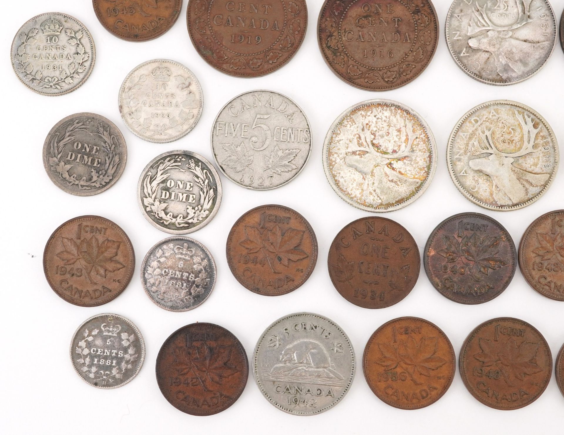 Early 19th century and later Canadian coinage and tokens including Nova Scotia one penny tokens, - Image 8 of 20