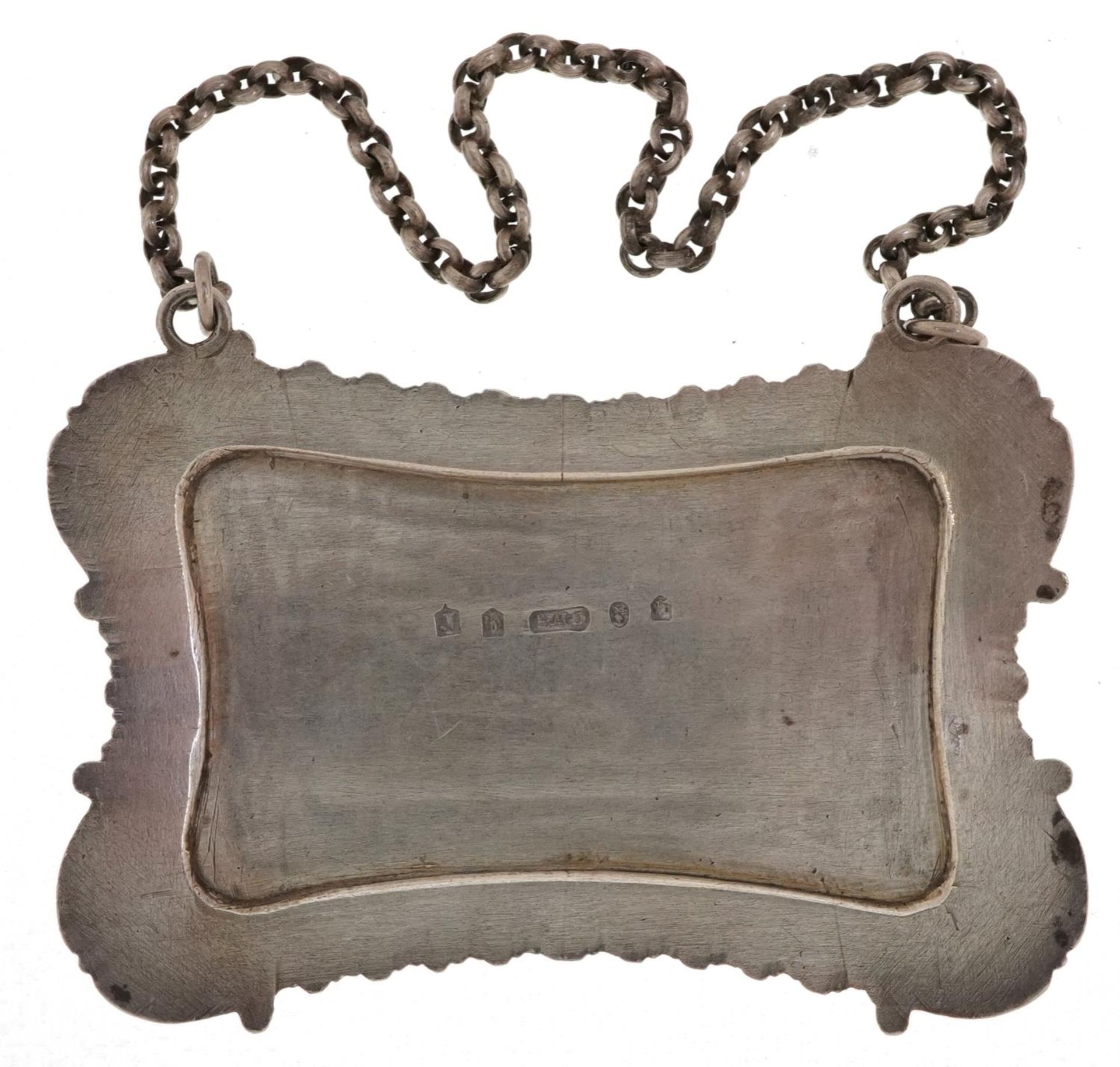 Sir Walter Scott interest George IV Scottish silver decanter label with presentation inscription - Bild 3 aus 4