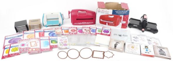 Craft making accessories including Spellbinders Grand Calibre die cutting and embossing system and a