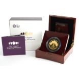 Elizabeth II 2015 five ounce gold proof coin by The Royal Mint commemorating The Longest Reigning