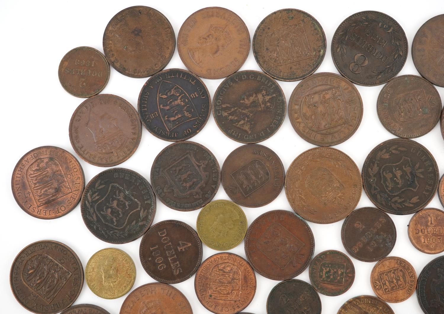 Large collection of 19th century and later Guernsey and States of Jersey coinage including one - Image 2 of 14