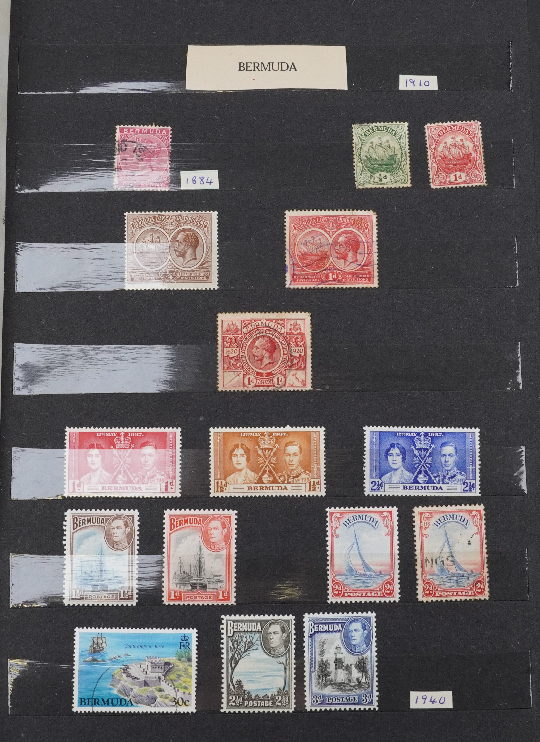 Collection of world stamps arranged in four albums or stock books - Image 5 of 7