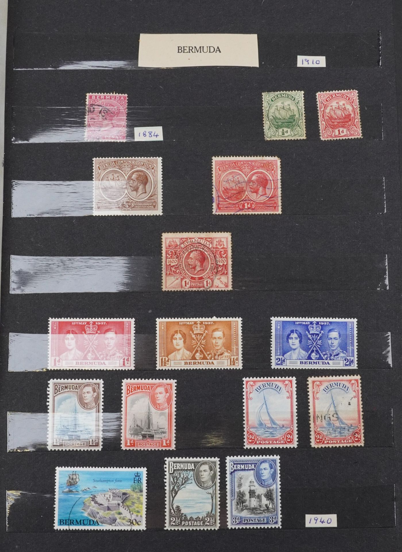 Collection of world stamps arranged in four albums or stock books - Bild 5 aus 7