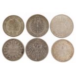 19th century and later British and European coinage including two French five francs dates 1843