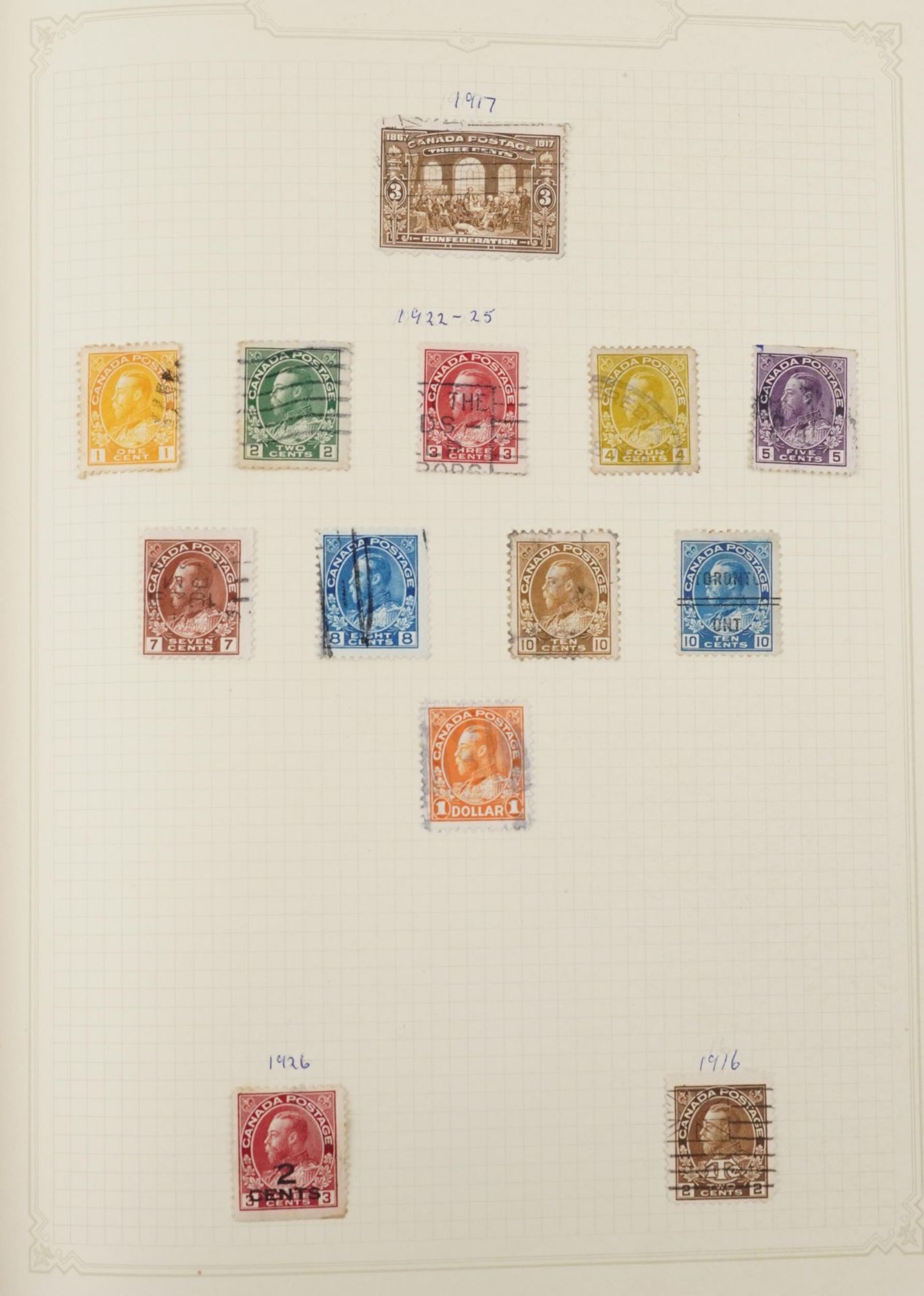 19th century and later world stamps arranged in two stock books including Canada and United States - Image 4 of 11