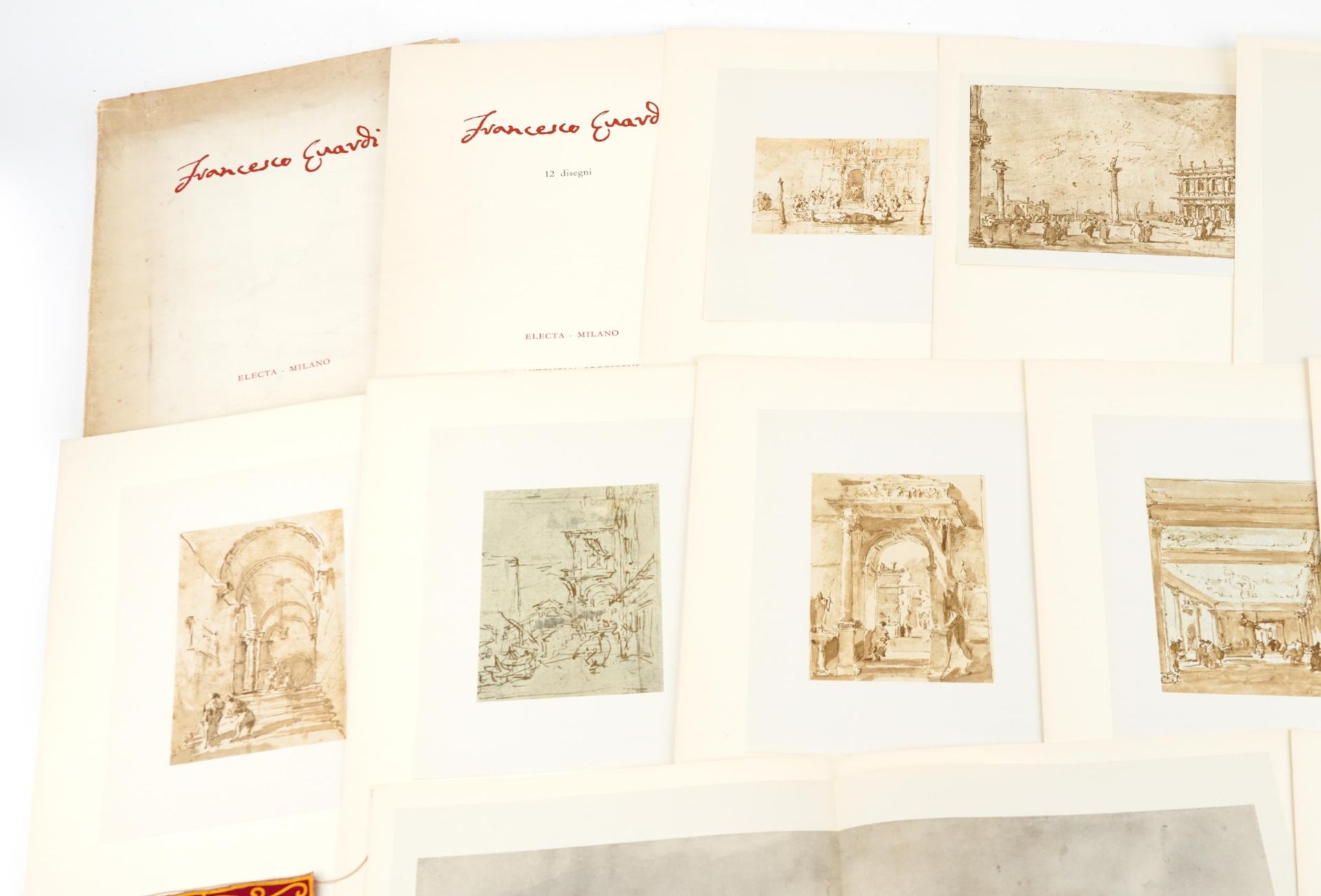 Francesco Guardi, Electa Milano, folio of twelve prints, overall 49cm x 36cm - Bild 2 aus 5