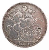 George IV 1821 silver crown, Secondo edge