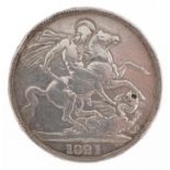 George IV 1821 silver crown, Secondo edge