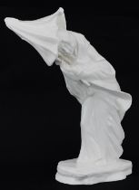 Michael Sutty porcelain figure of a Geisha holding and parasol, 24.5cm high