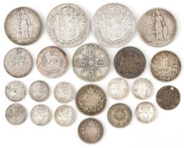 Early 19th century and later British and world coinage including William IV 1834 sixpence, half