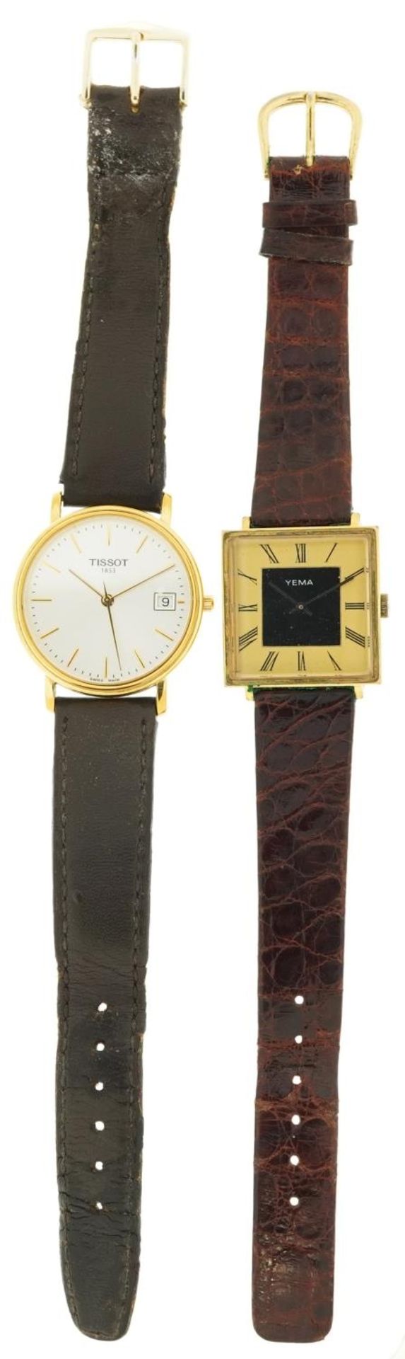 Two gentlemen's wristwatches comprising Tissot and Yema, the largest 34mm in diameter - Bild 2 aus 3