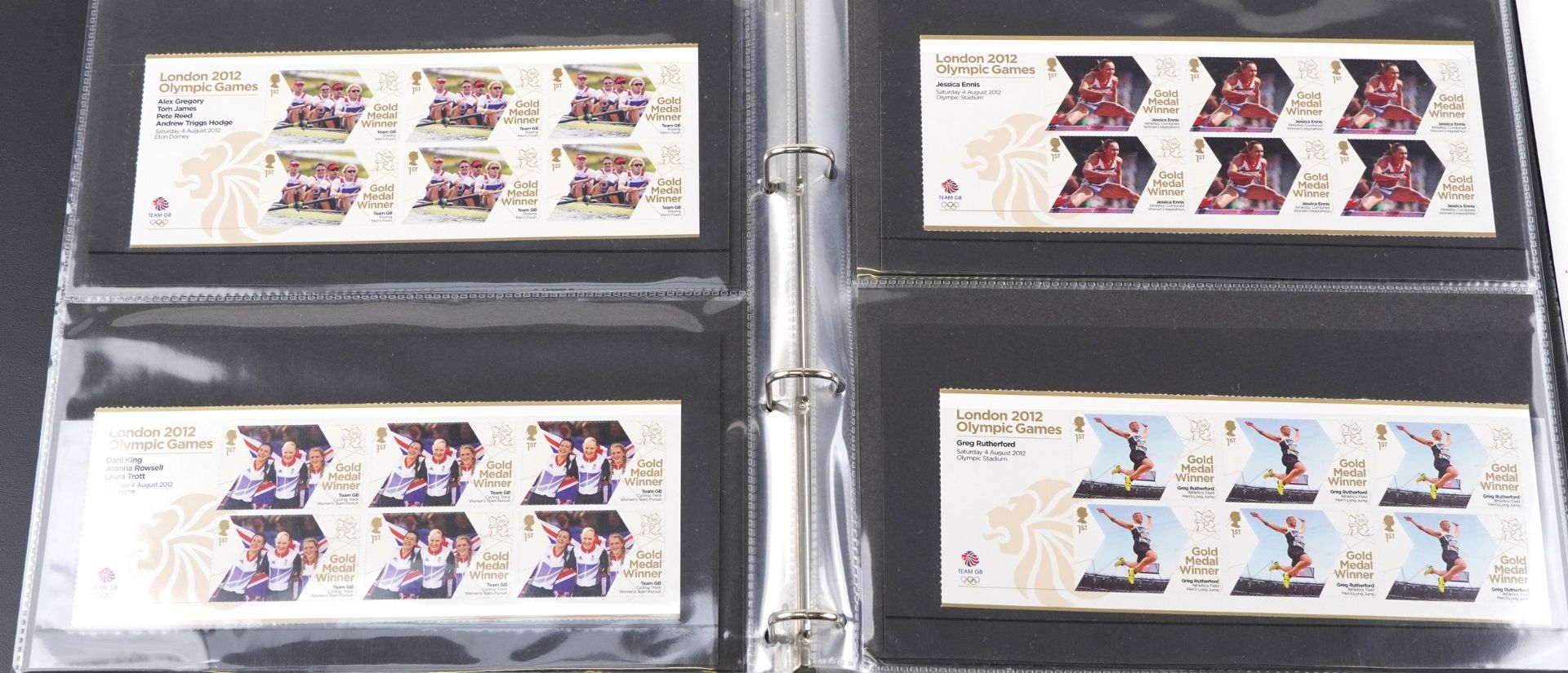 Collection of London 2012 Olympic Games mint unused stamps arranged in an album - Bild 4 aus 7