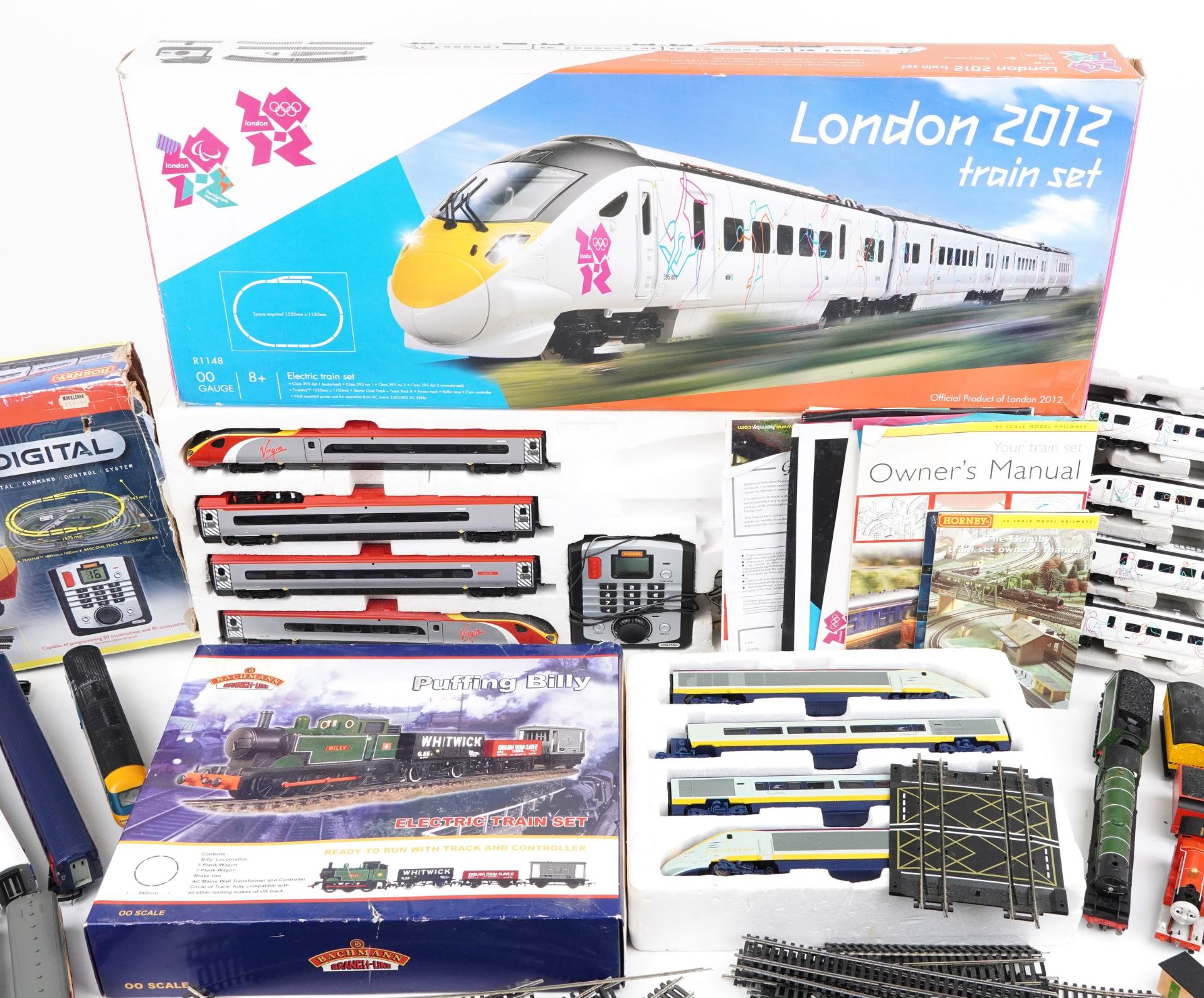 OO gauge model railway, some with boxes including London 2012, Virgin Trains Pendolino and Eurostar, - Image 3 of 7