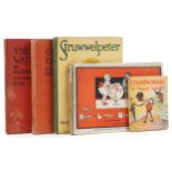 Five children's hardback books comprising Struwwelpeter, Epaminondas and his Mammy's Umbrella, The