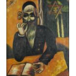 After Marc Chagall - A Pinch of Snuff, post war British oil on canvas, mounted and framed, 58cm x