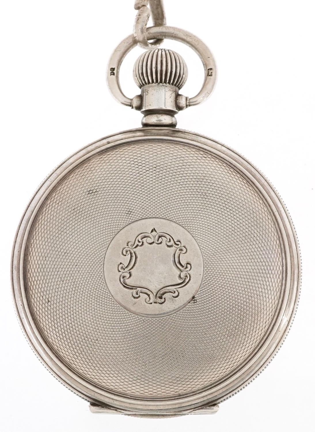 Equity Watch Co, George V gentlemen's silver keyless full hunter pocket watch having enamelled and - Image 4 of 7